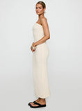Cloud Strapless Boucle Maxi Dress Cream