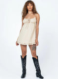Empress of Love Mini Dress Beige