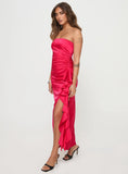 Callita Strapless Maxi Dress Red