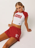 SDSU Homerun Tee White Red