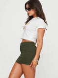 Brinnley Mini Skirt Olive