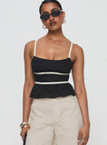 Daxon Top Black Cream