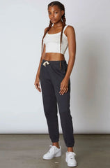 Ronnie Pewter Grey Drawstring Joggers