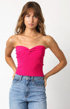 Becca Fuchsia Twist Knot Tube Top