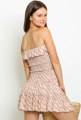 Take Me With You Blush Floral Two Piece Dress
