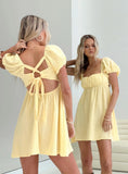Lets Dance Mini Dress Yellow