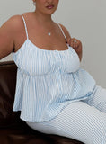 Cassini Set Blue Stripe Curve