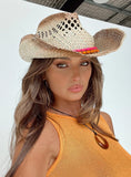 Hayward Cowboy Hat Brown Pink