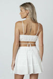 Evelyn White Two Piece Mini Dress
