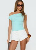 Lestie Embellished Micro Shorts White