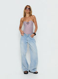 Sunbathing Hardware Detail Bodysuit Pink