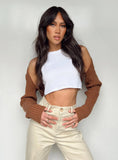 Aytan Bolero Sweater Brown