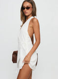 Summer Renaissance Wrap Playsuit White