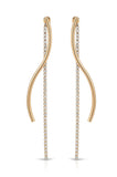 Ettika Spin Around Linear Dangle Earrings