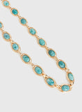 Made For Me Belt Gold Aqua