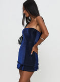 Carette Strapless Mini Dress Navy