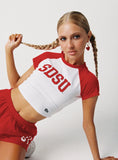 SDSU Homerun Tee White Red