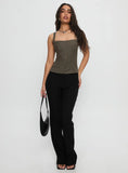 Nylen Tailored Suiting Top Brown Pinstripe