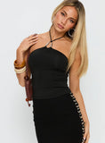 Final Tango Halter Top Black