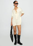 Power Move Romper Beige