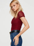 Dostan Bodysuit Burgundy