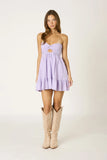 Argie Lavender Strapless Romper