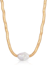 Ettika Liquid Gold and Pearl Choker