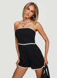 Possi Romper White Black