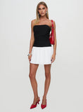 First Impressions Strapless Mini Dress Black White