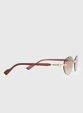 Katja Sunglasses Brown Gold