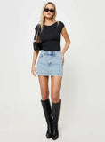 Gazelle Denim Skort Light Wash Tall