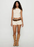 Leilah Crochet Shorts Cream