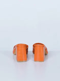 Sunset Boulevard Heels Orange Croc