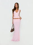Zespri Jersey Maxi Skirt Pink