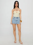 Kianu Beaded Bodysuit Lemon