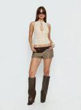 Caius Sequin Shorts Brown