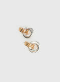 Trishy Linked Earrings Gold Silver