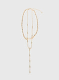 Jasenia Layered Y Necklace Gold