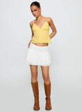 Written In The Stars Mini Skirt White