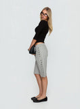 Kether Longline Basketball Studs Short Grey Marle