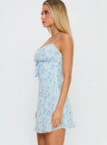 Valencia Mini Dress Blue Floral