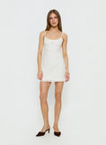 Alyra Embroidered Mini Dress White