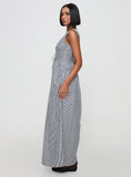 Pokey Maxi Dress Black White Stripe