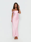 Azura Off The Shoulder Maxi Dress Pink