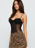 Best Idea Sheer Bodysuit Black