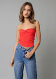 Becca Tangerine Twist Knot Tube Top