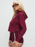 Harvard Buttersport Half zip Hoodie Crimson