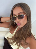 Elegance Sunglasses Gold Brown