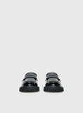 Face The Wind Faux Leather Loafers Black