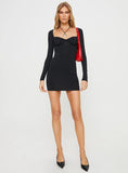 Candyce Long Sleeve Mini Dress Black